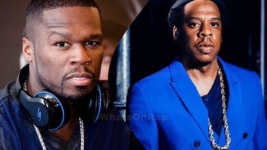 50 Cent posts video of himself irritating Jay-Z by running on stage while Hov was performing