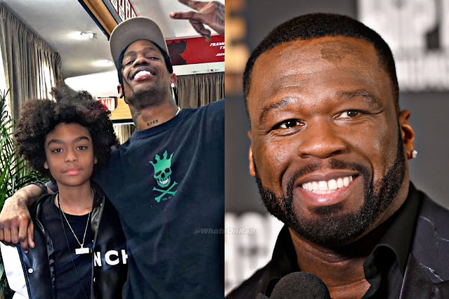50 Cent Shares Humorous Reaction to Son's Music Request Following Energetic Travis Scott Concert | WhatsOnRap 50 Cent