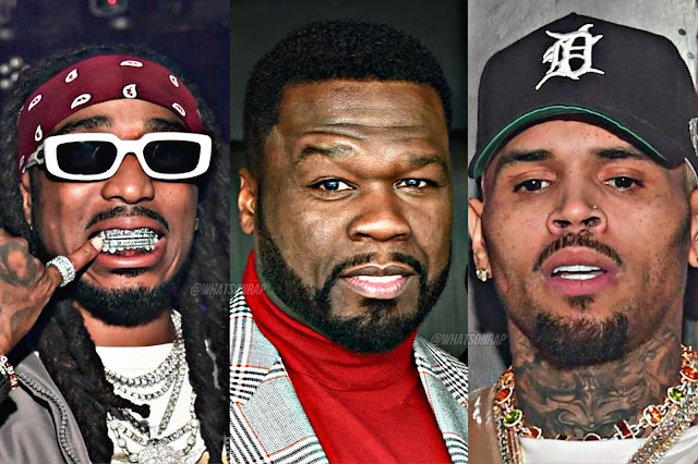 50 Cent Urges Quavo to Respond to Chris Brown