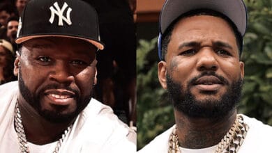 50 CENT AND THE GAME TRADE SHOTS RIGHT AFTER SUPER BOWL EMMYS WINS