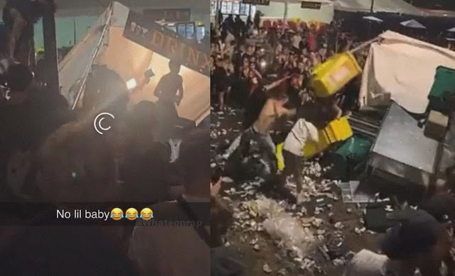 Lil Baby Fans Start A Riot, Destroy Concert Grounds After He Cancels Show At The Last-Minute