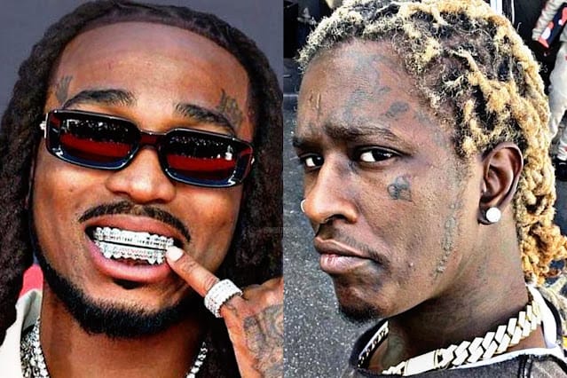 Quavo Showed Up To Support Young Thug at Most Recent Court Hearing, Revealed by Young Thug's Sister Quavo