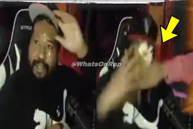 A woman hit Akademiks with an egg during a recent live stream.