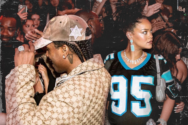 ASAP Rocky steps in to prevent a fight while Rihanna watches in the club