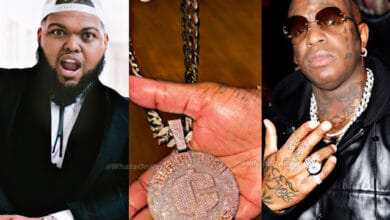 Birdman Shows Off 'Coulda Been Records' Chain He Snatched From Druski - WhatsOnRap Birdman Displays Snatched Chain in Triumph Over Druski