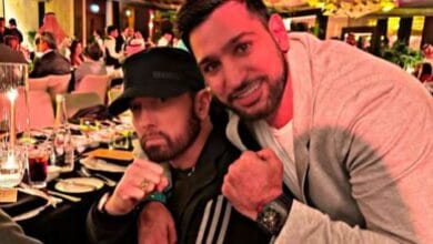 Amir Khan Gifts Eminem a Luxury Watch, Before Beefing with Fan Over Awkward Generosity - WhatsOnRap Amir Khan Surprises Eminem with Luxurious WBC Watch in Riyadh