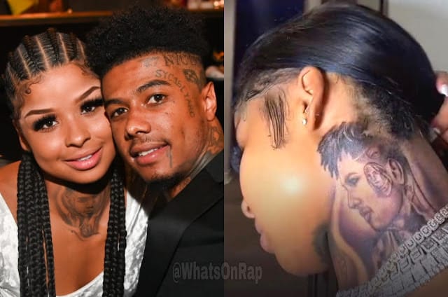 Chrisean Rock Gets Her SEVENTH Tattoo Of Blueface Following Recent Break Up - WhatsOnRap