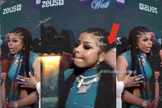 Chrisean Rock Socks Former Stylist At "Baddies West" Red Carpet Premier After Announcement Of Pregnancy - WhatsonRap Chrisean Rock swings at her former stylist on the red carpet