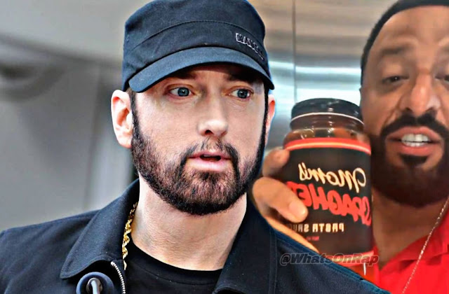 DJ Khaled's Reaction to Eminem Sending Him 'Mom's Spaghetti' Sauce - WhatsOnRap Eminem