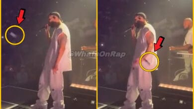 Drake Hit With Cell Phone During “Its All A Blur Tour” Opening Night, Continues Singing - WhatsOnRap Fan Throws Phone at Drake During It