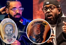 Fan Replaces Drake Tattoo with Kendrick Lamar