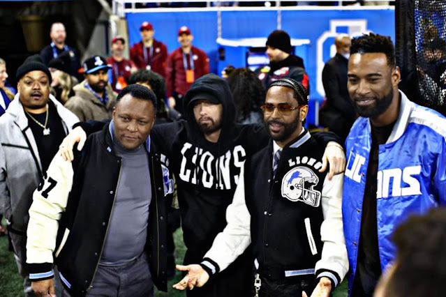 Eminem and Big Sean Witness Historic Detroit Lions Playoff Victory at Ford Field