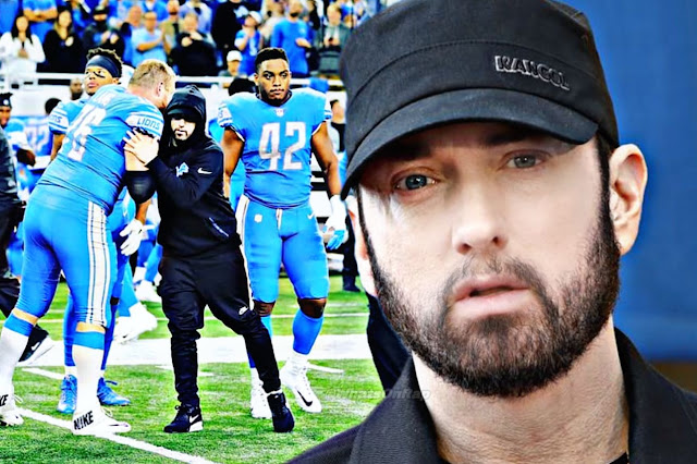Eminem Cheers Detroit Lions