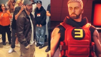 Eminem's Reaction To Getting Called "The Guy from Fortnite" Eminem Laughs After Fan Calls Him “The Guy from Fortnite” in Hilarious Viral Clip