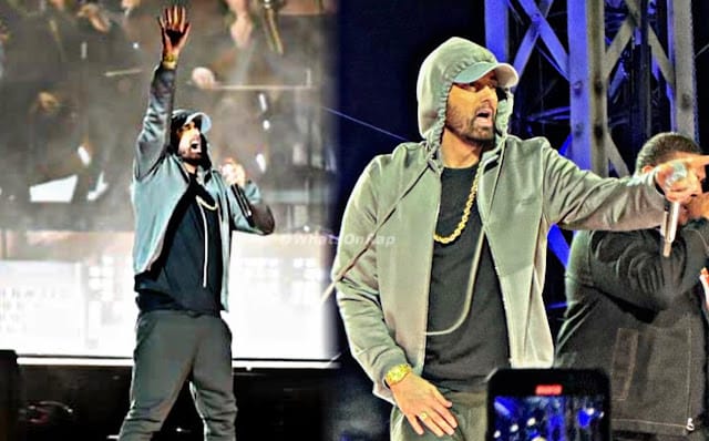 Songs performed by Eminem at The Michigan Central Concert: