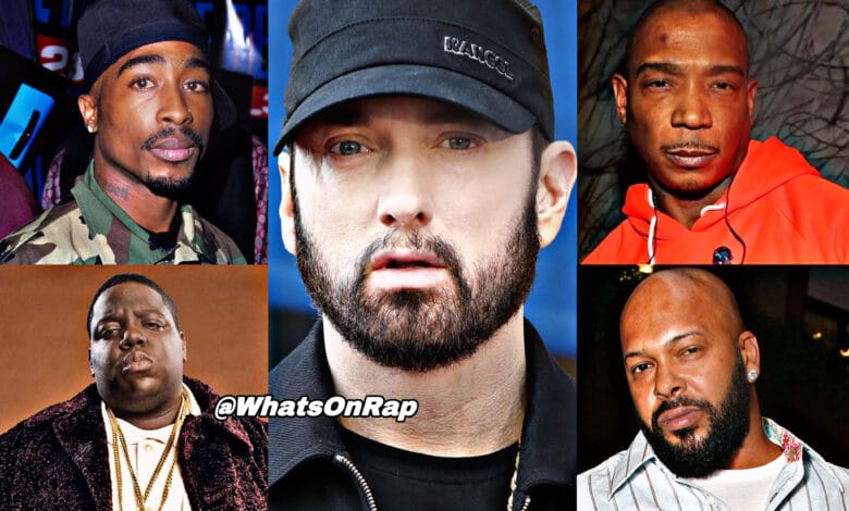 Eminem’s Leaked Diss Track “Smack You” Slams Ja Rule and Suge Knight Over Tupac and Biggie’s Deaths