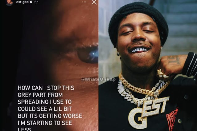 EST Gee reveals he is losing vision in one of his eyes