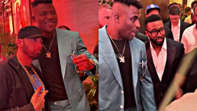 Watch Francis Ngannou's Reaction When He Almost Blanked Eminem - WhatsOnRap Francis Ngannou