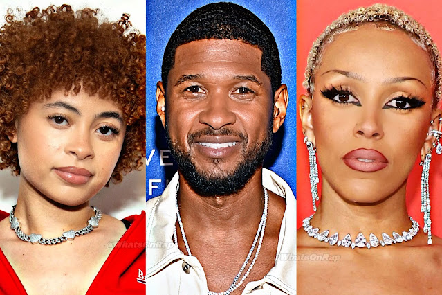 Ice Spice Spills Celebrity Crush Tea to Doja Cat on "Close Friends Only" Podcast - Usher