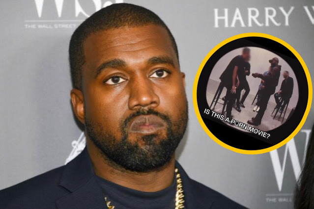 KANYE WEST DEBUTS NEW MUSIC AND PLAYS P**N DURING AN ADIDAS MEETING - WhatsOnRap KANYE WEST DEBUTS NEW MUSIC AND PLAYS P**N DURING AN ADIDAS MEETING