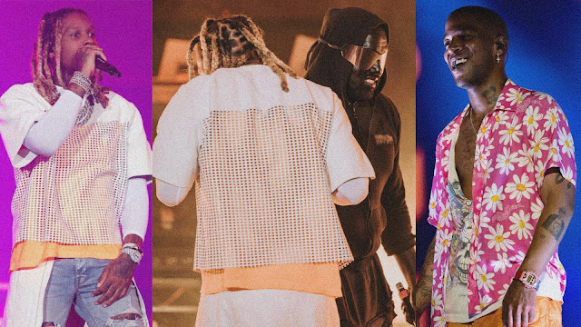 KANYE WEST APPEARS DURING LIL DURK