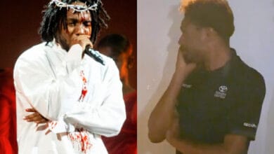 KENDRICK LAMAR TEARS UP THE CONCERT SECURITY GUARD WHILE PERFORMING