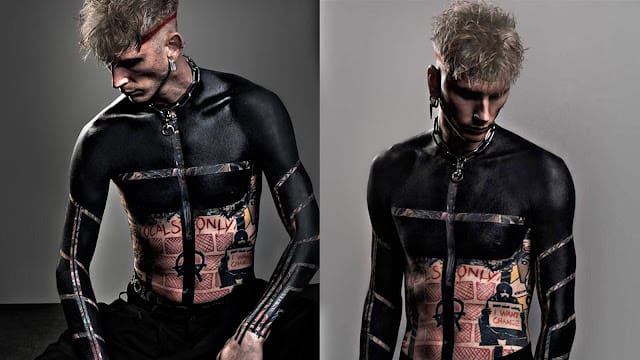 Machine Gun Kelly Shares Painful Tattoo Transformation Journey in TikTok Vlog