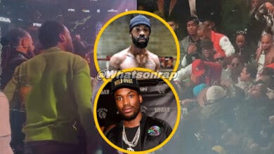 Meek Mill nearly ended up in a fight while attending Gervonta Davis