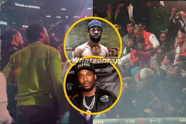 Meek Mill nearly ended up in a fight while attending Gervonta Davis