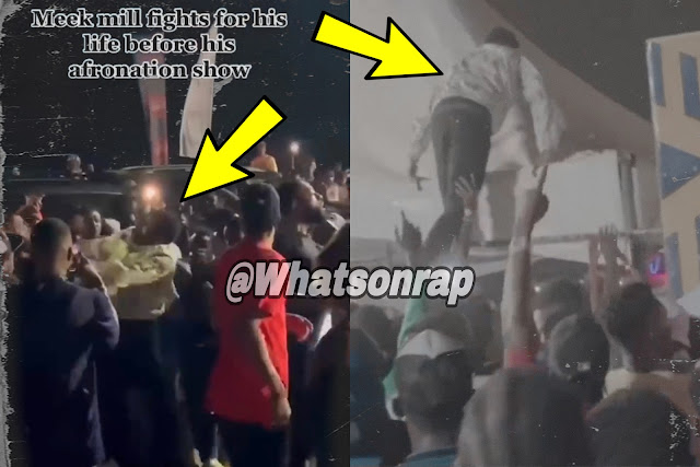 Video Shows Meek Mill Fighting to Get Out of Crowd in Ghana - WhatsOnRap