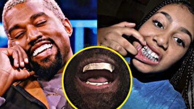 North West has a new diamond grill right after Kanye West showcased his teeth with $850,000 titanium dentures | WhatsOnRap North West Shines with Diamond Grills as Kanye Unveils $850K Titanium Dentures: The Wests