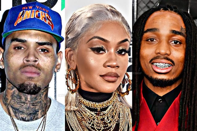 Quavo and Saweetie Apparently Reacts To Chris Brown's New Diss Track 'Weakest Link' Quavo and Saweetie Respond to Chris Brown