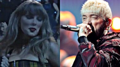 Watch: Taylor Swift Dances Along to Eminem’s Performance at the 2024 MTV VMAs Taylor Swift Steals the Show with Energetic Dance at 2024 VMAs