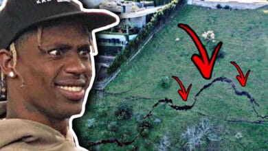 Travis Scott's LA Mansion Sitting on Massive Hillside Crack | TMZ Video Travis Scott