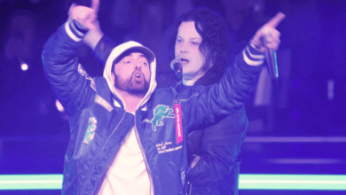 Eminem Makes Surprise Appearance at Lions Thanksgiving Halftime Show with Jack White | Detroit Icons Unite.