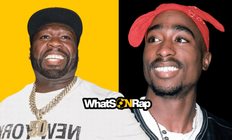 50 Cent sharing the story behind 50 Cent’s Tupac favourite album during an interview.