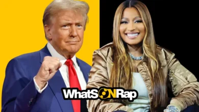 Donald Trump praises Nicki Minaj in viral moment.