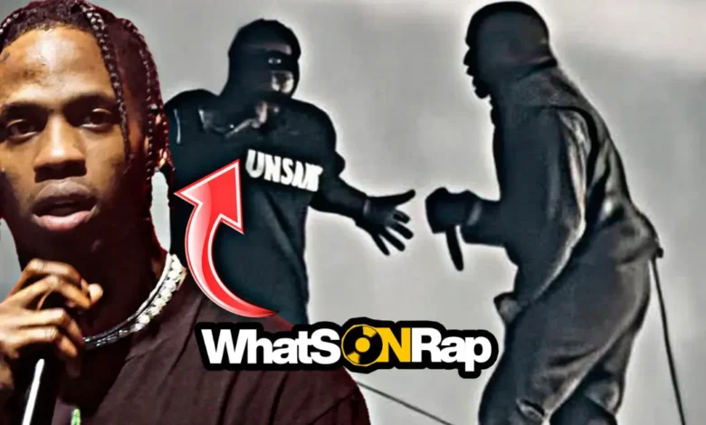 Travis Scott Unsane shirt on stage at SoFi Stadium Night 2 2026.